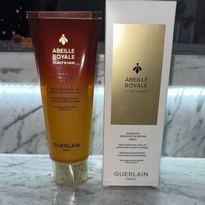 Guerlain Abeille Royale Double R Radiance & Repair Mask - Gold and White
